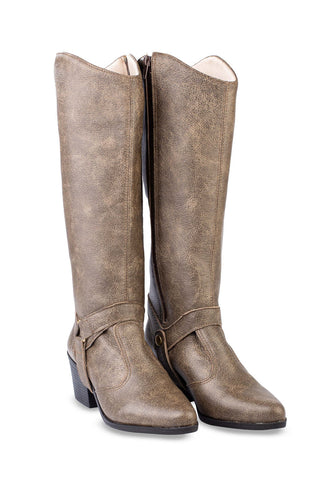 Bota de couro 2 em 1 montaria 003 - Enluaze - Bolsas, Mochilas e Acessórios em Couro Legítimo