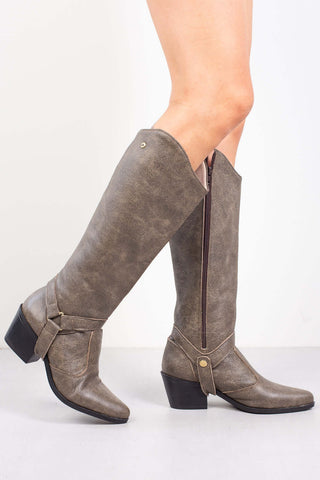 Bota de couro 2 em 1 montaria 003 - Enluaze - Bolsas, Mochilas e Acessórios em Couro Legítimo