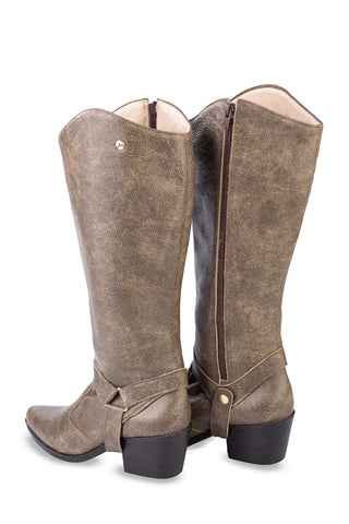 Bota de couro 2 em 1 montaria 003 - Enluaze - Bolsas, Mochilas e Acessórios em Couro Legítimo