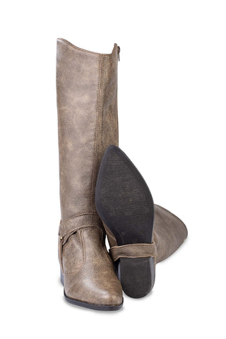 Bota de couro 2 em 1 montaria 003 - Enluaze - Bolsas, Mochilas e Acessórios em Couro Legítimo