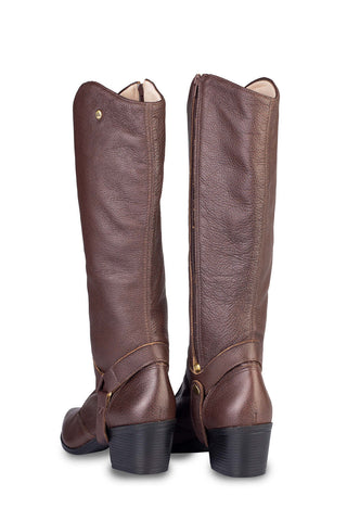 Bota de couro 2 em 1 montaria 003 - Enluaze - Bolsas, Mochilas e Acessórios em Couro Legítimo