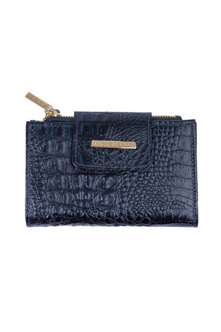 Carteira feminina de couro croco Lanna 10x15,5cm - Enluaze - Bolsas, Mochilas e Acessórios em Couro Legítimo