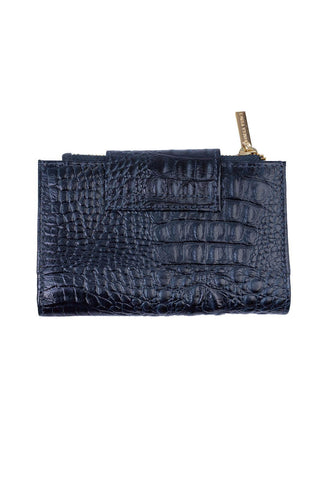 Carteira feminina de couro croco Lanna 10x15,5cm - Enluaze - Bolsas, Mochilas e Acessórios em Couro Legítimo