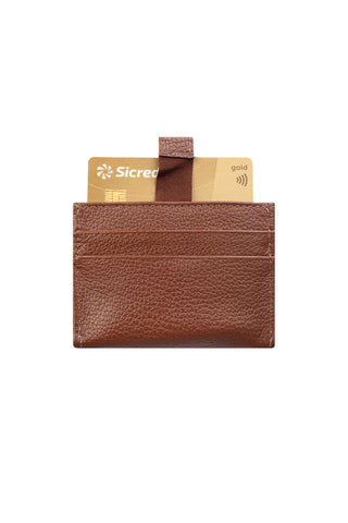 Porta cartões de couro liso Ianna 8x10cm - Enluaze - Bolsas, Mochilas e Acessórios em Couro Legítimo