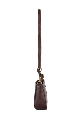 Bolsa tiracolo pequena de couro liso Iria - Enluaze - Bolsas, Mochilas e Acessórios em Couro Legítimo