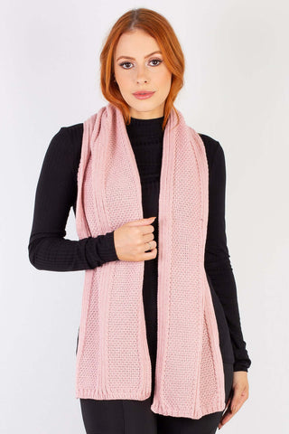 Cachecol feminino de malha tricô 50013 - Enluaze - Vestuário e Acessórios em Couro Legítimo