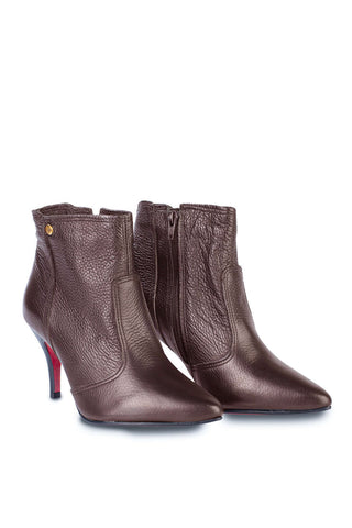 Bota de couro 2 em 1 salto fino 040 - Enluaze - Bolsas, Mochilas e Acessórios em Couro Legítimo