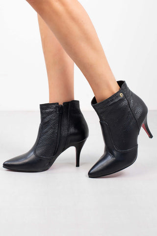 Bota de couro 2 em 1 salto fino 040 - Enluaze - Bolsas, Mochilas e Acessórios em Couro Legítimo