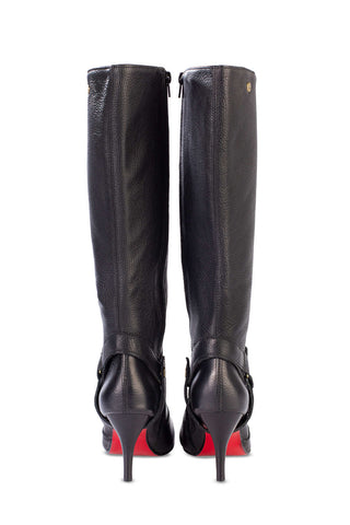 Bota de couro 2 em 1 salto fino 040 - Enluaze - Bolsas, Mochilas e Acessórios em Couro Legítimo