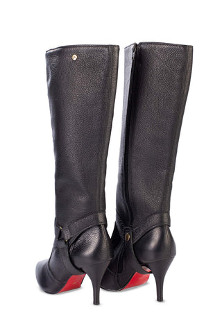 Bota de couro 2 em 1 salto fino 040 - Enluaze - Bolsas, Mochilas e Acessórios em Couro Legítimo