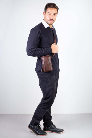 Shoulder bag 2 em 1 de couro Vinni - Enluaze - Bolsas, Mochilas e Acessórios em Couro Legítimo