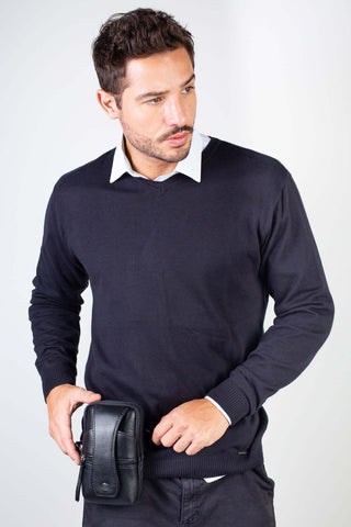 Bolsa shoulder bag 2 em 1 de couro Vinni - Enluaze - Bolsas, Mochilas e Acessórios em Couro Legítimo