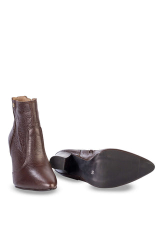 Bota de couro 2 em 1 salto grosso 052 - Enluaze - Bolsas, Mochilas e Acessórios em Couro Legítimo