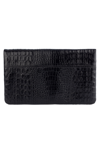 Clutch de couro croco Nikki - Enluaze - Bolsas, Mochilas e Acessórios em Couro Legítimo