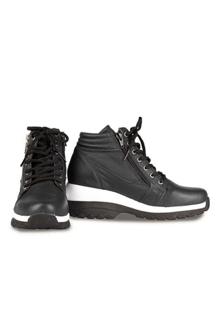 Tênis botinha de couro feminina 090 - Enluaze - Bolsas, Mochilas e Acessórios em Couro Legítimo