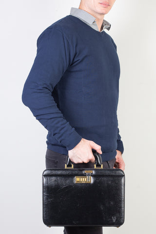 Maleta pequena em couro com segredo Doctor - Enluaze - Bolsas, Mochilas e Acessórios em Couro Legítimo