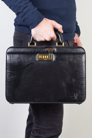 Maleta pequena em couro com segredo Doctor - Enluaze - Bolsas, Mochilas e Acessórios em Couro Legítimo