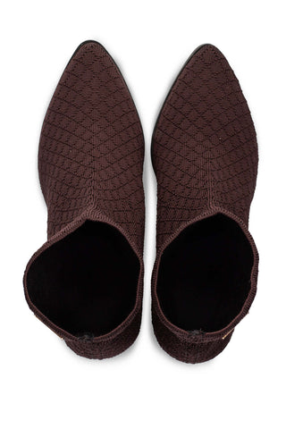 Bota de malha feminina com salto 2322 - Enluaze - Bolsas, Mochilas e Acessórios em Couro Legítimo