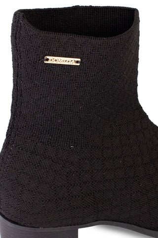 Bota de malha feminina com salto 2322 - Enluaze - Bolsas, Mochilas e Acessórios em Couro Legítimo