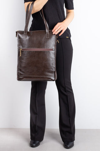 Bolsa/Pasta para notebook em couro liso Sandra - Enluaze - Bolsas, Mochilas e Acessórios em Couro Legítimo