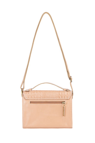 Bolsa pequena transversal de couro croco Deise - Enluaze - Bolsas, Mochilas e Acessórios em Couro Legítimo