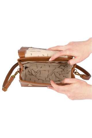 Bolsa pequena transversal de couro croco Deise - Enluaze - Bolsas, Mochilas e Acessórios em Couro Legítimo