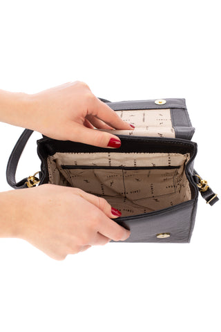 Bolsa pequena transversal de couro croco Deise - Enluaze - Bolsas, Mochilas e Acessórios em Couro Legítimo