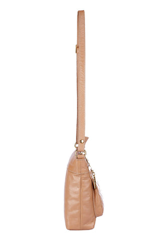 Bolsa transversal matelassê de couro liso Bia - Enluaze - Bolsas, Mochilas e Acessórios em Couro Legítimo