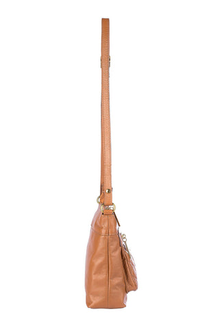 Bolsa transversal matelassê de couro liso Bia - Enluaze - Bolsas, Mochilas e Acessórios em Couro Legítimo