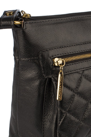 Bolsa transversal matelassê de couro liso Bia - Enluaze - Bolsas, Mochilas e Acessórios em Couro Legítimo