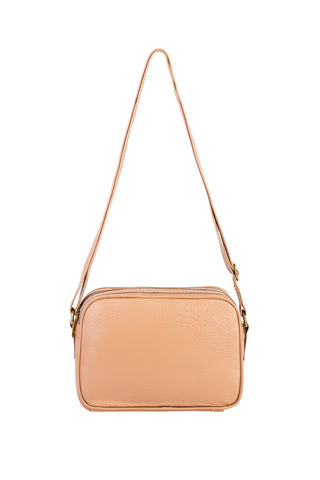 Bolsa quadrada pequena de couro liso Diana - Enluaze - Bolsas, Mochilas e Acessórios em Couro Legítimo