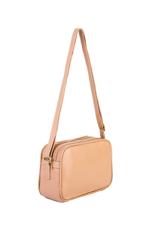 Bolsa quadrada pequena de couro liso Diana - Enluaze - Bolsas, Mochilas e Acessórios em Couro Legítimo