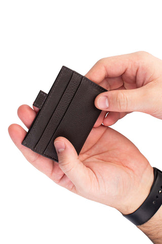Porta cartões de couro floater Yan 8x10cm - Enluaze - Bolsas, Mochilas e Acessórios em Couro Legítimo