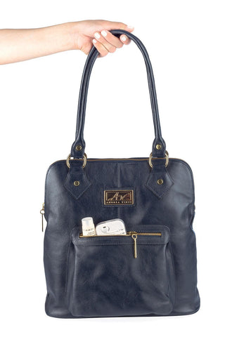 Bolsa mochila de couro liso Lívia - Enluaze - Bolsas, Mochilas e Acessórios em Couro Legítimo