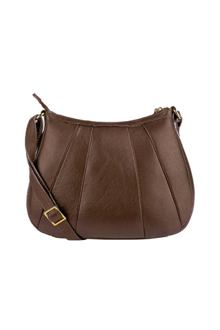 Bolsa transversal em couro liso Greice - Enluaze - Bolsas, Mochilas e Acessórios em Couro Legítimo