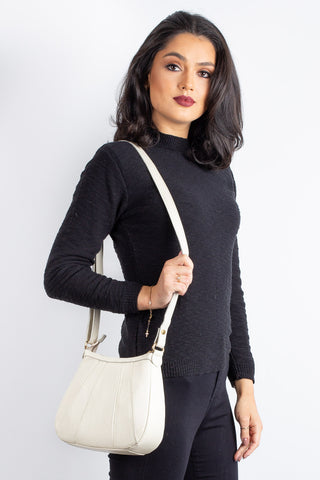 Bolsa transversal em couro liso Greice - Enluaze - Bolsas, Mochilas e Acessórios em Couro Legítimo