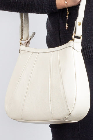 Bolsa transversal em couro liso Greice - Enluaze - Bolsas, Mochilas e Acessórios em Couro Legítimo