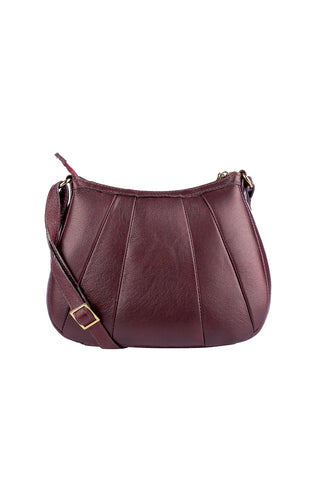 Bolsa transversal em couro liso Greice - Enluaze - Bolsas, Mochilas e Acessórios em Couro Legítimo