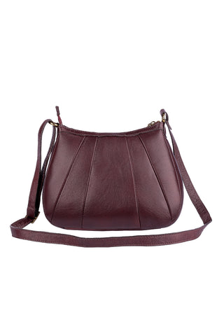 Bolsa transversal em couro liso Greice - Enluaze - Bolsas, Mochilas e Acessórios em Couro Legítimo