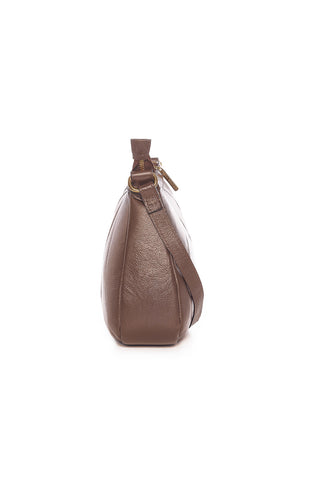 Bolsa transversal em couro liso Greice - Enluaze - Bolsas, Mochilas e Acessórios em Couro Legítimo