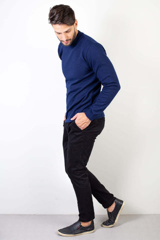 Blusa básica de malha masculina gola redonda 50554 - Enluaze - Vestuário e Acessórios em Couro Legítimo