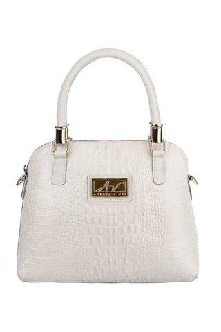 Bolsa baú de couro croco Donna - Enluaze - Bolsas, Mochilas e Acessórios em Couro Legítimo