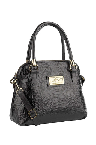 Bolsa baú de couro croco Donna - Enluaze - Bolsas, Mochilas e Acessórios em Couro Legítimo