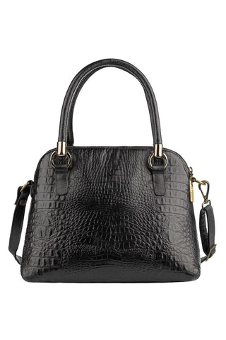 Bolsa baú de couro croco Donna - Enluaze - Bolsas, Mochilas e Acessórios em Couro Legítimo