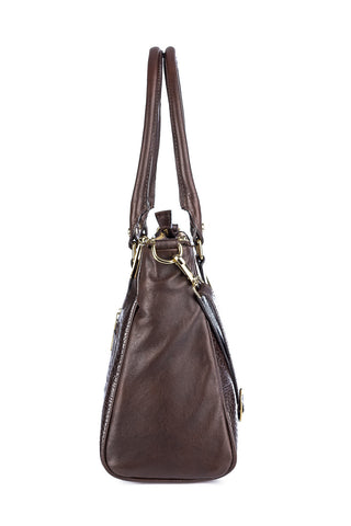 Bolsa de couro com divisórias croco Tiffy - Enluaze - Bolsas, Mochilas e Acessórios em Couro Legítimo
