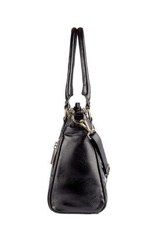 Bolsa de couro com divisórias croco Tiffy - Enluaze - Bolsas, Mochilas e Acessórios em Couro Legítimo