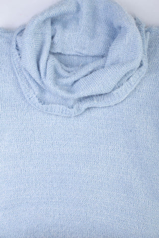 Poncho de malha feminino gola boba 61440 - Enluaze - Vestuário e Acessórios em Couro Legítimo