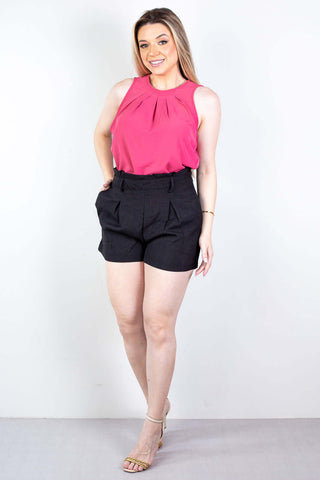 Blusa regata feminina 64390 - Enluaze - Vestuário e Acessórios em Couro Legítimo