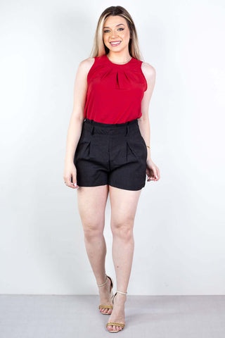 Blusa regata feminina 64390 - Enluaze - Vestuário e Acessórios em Couro Legítimo