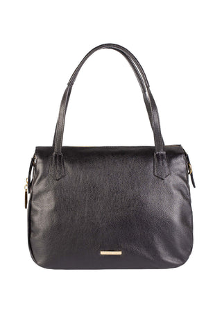 Bolsa básica de ombro em couro liso Débora - Enluaze - Bolsas, Mochilas e Acessórios em Couro Legítimo